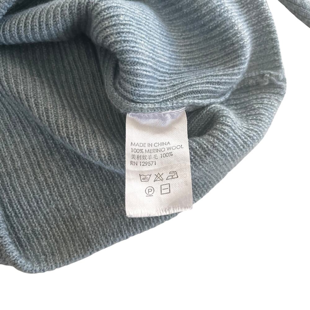 Tuchinda Girls Blue Ribbed 100% Wool Sweater size 2T - Picture 3 of 4